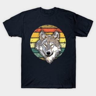 Vintage retro sunset art of zoo T-Shirt